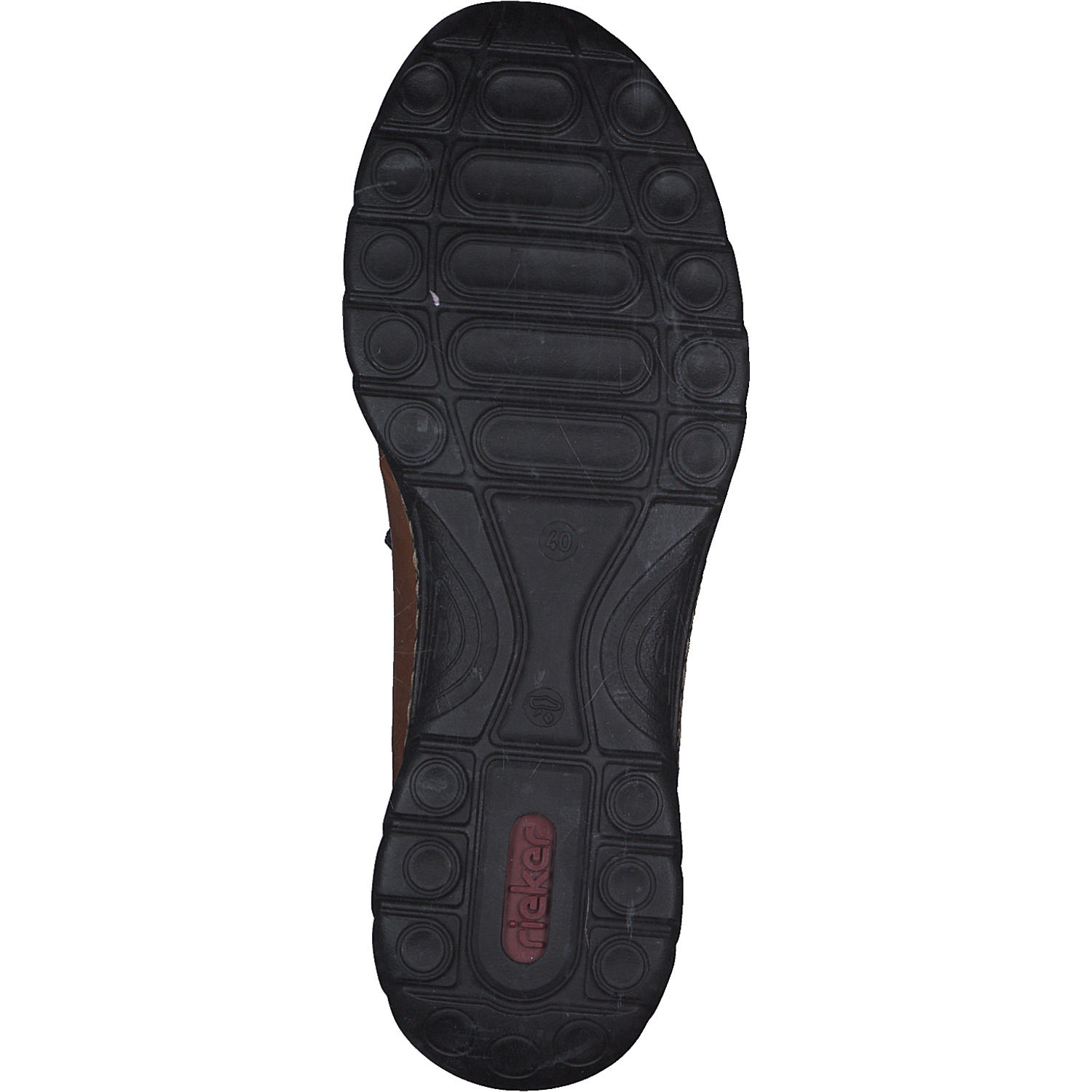 Rieker N4281, Schnürschuhe, Herren, cayenne/schwarz
