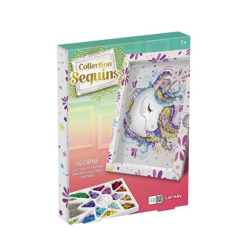 Tableau sequins Licorne