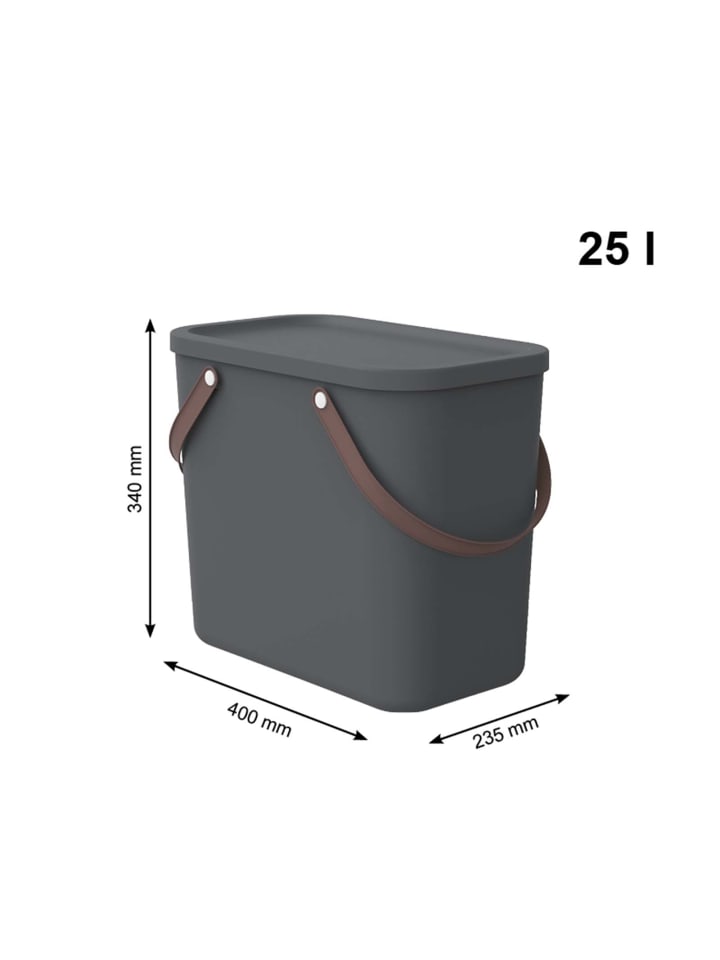Rotho 4er-Set Aufbewahrungsbox 2x40l  2x25l in Anthrazit günstig kaufen onesize
