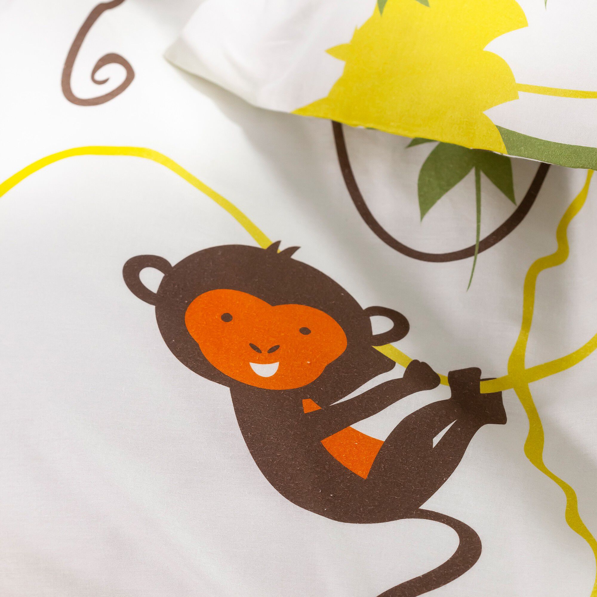 Linge de lit enfant Jungle imprimé animaux 1 personne