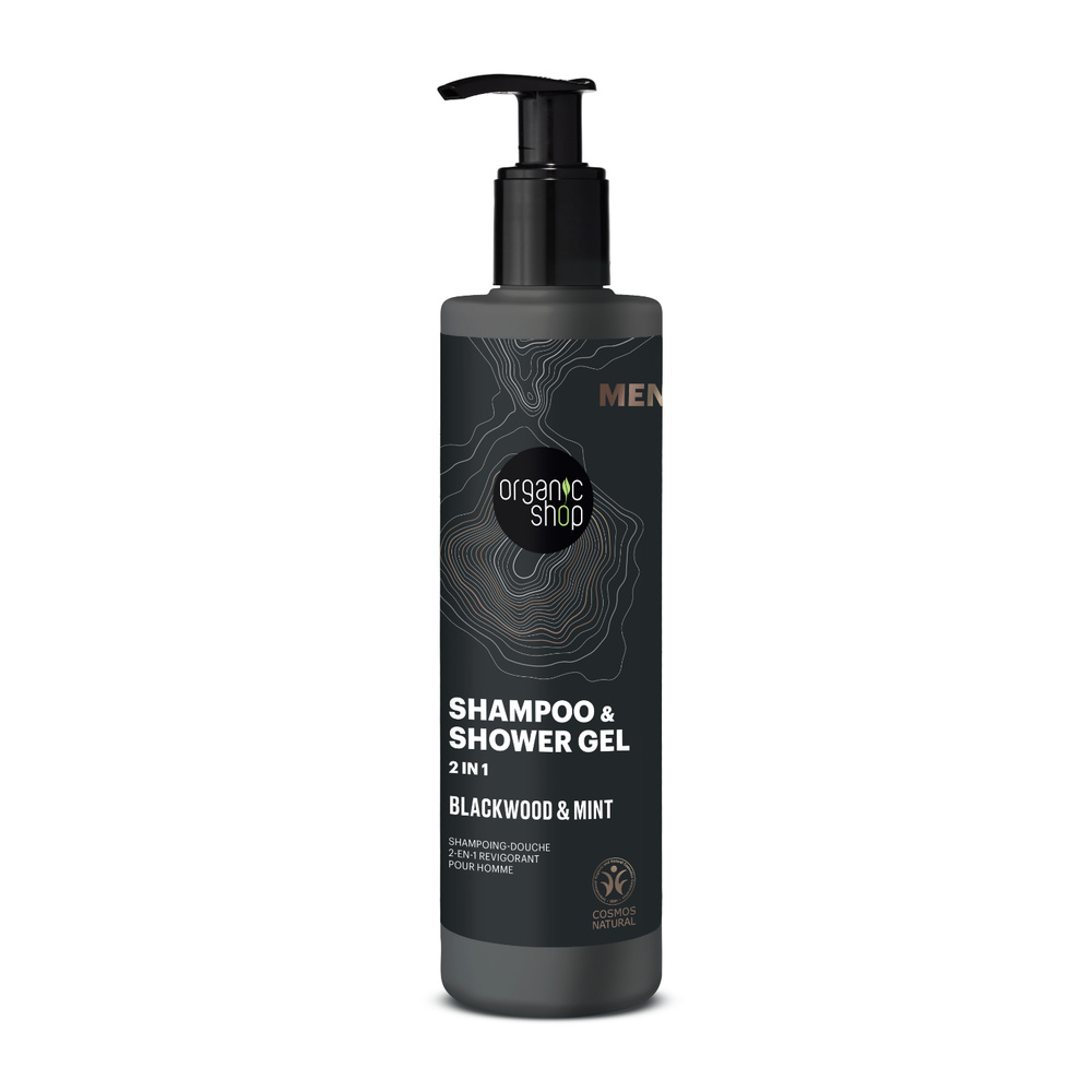 organic shop Shampoing Douche 2-en-1 pour homme certifié Naturel Shampoing