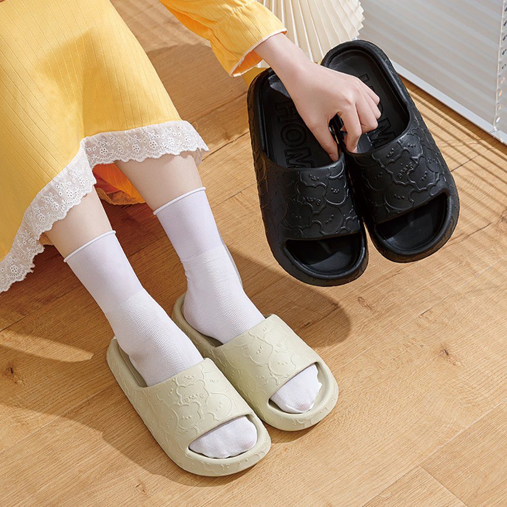 Geistesblitz Badeschuhe Damen Badesandale (Badeschlappen Niedliche Badeschuhe, 1-tlg., Schnell Trocknende Duschhausschuhe) rutschfeste Badelatschen