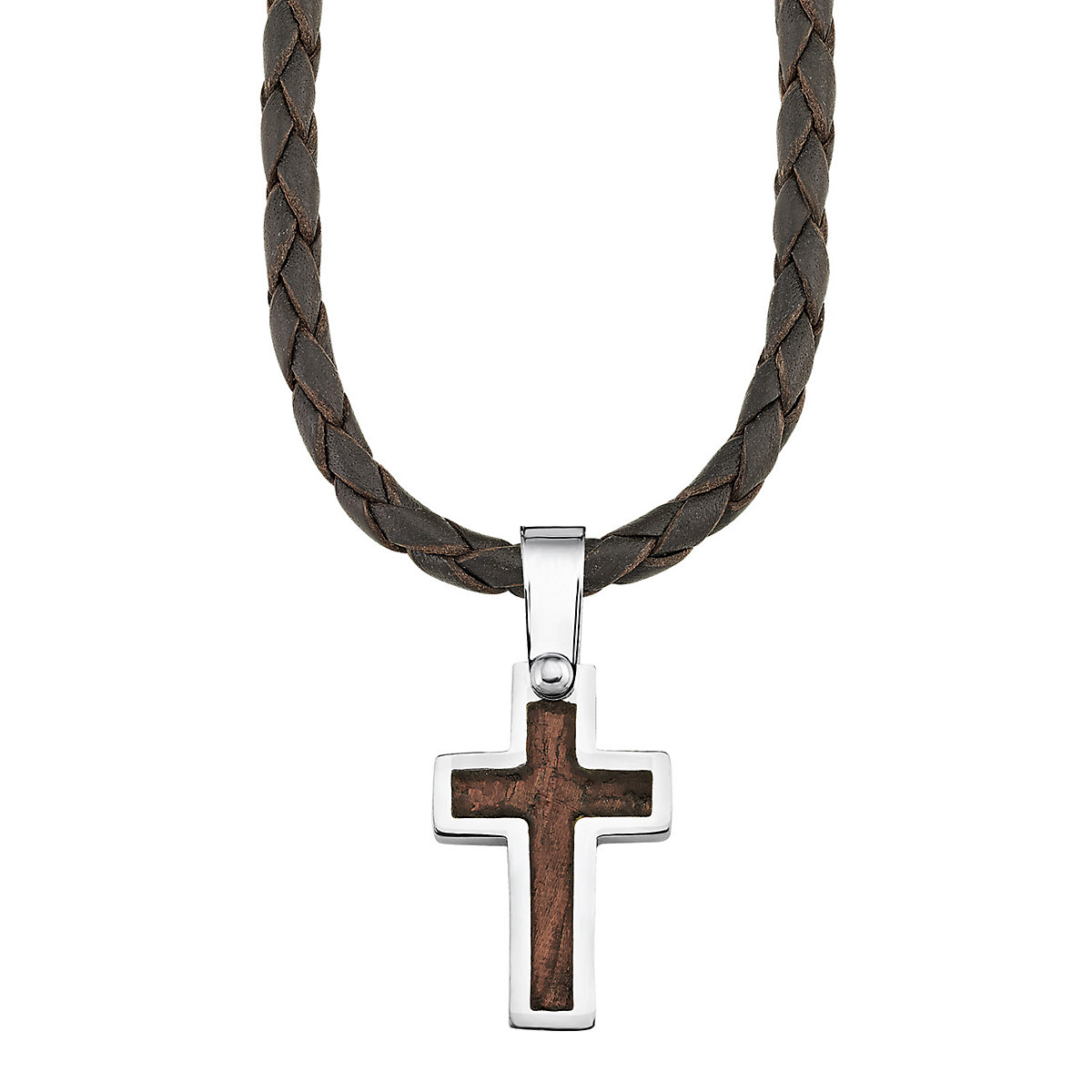 Kette mit Anhänger für Jungs, Edelstahl | Kreuz Halsketten für Jungen