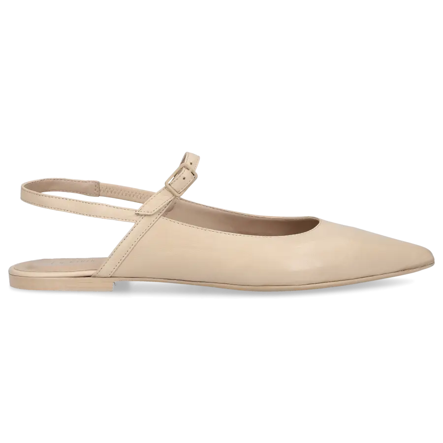 Pomme D`OR - Sling-Ballerinas 0610A Nappaleder - beige