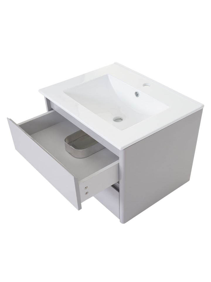 MCW Waschbecken mit Unterschrank B19, Grau günstig kaufen onesize