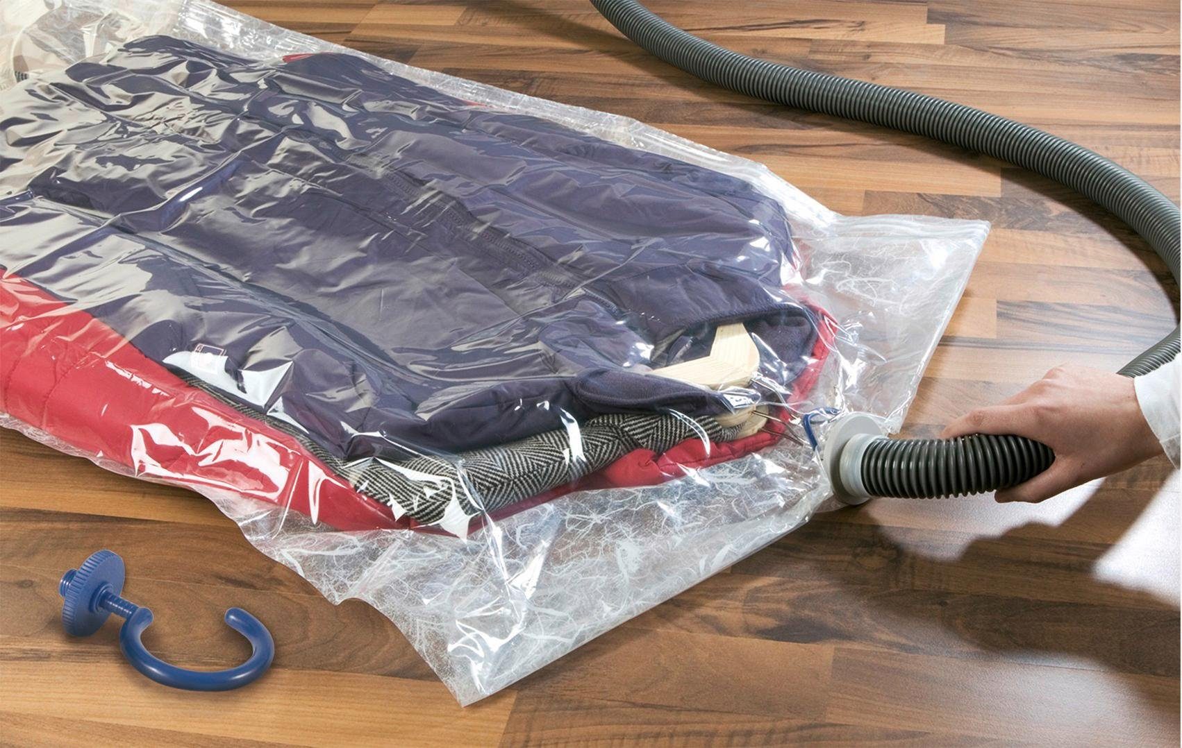 WENKO Kleidersack Vakuum Größe L & XL (Set, 2 St)