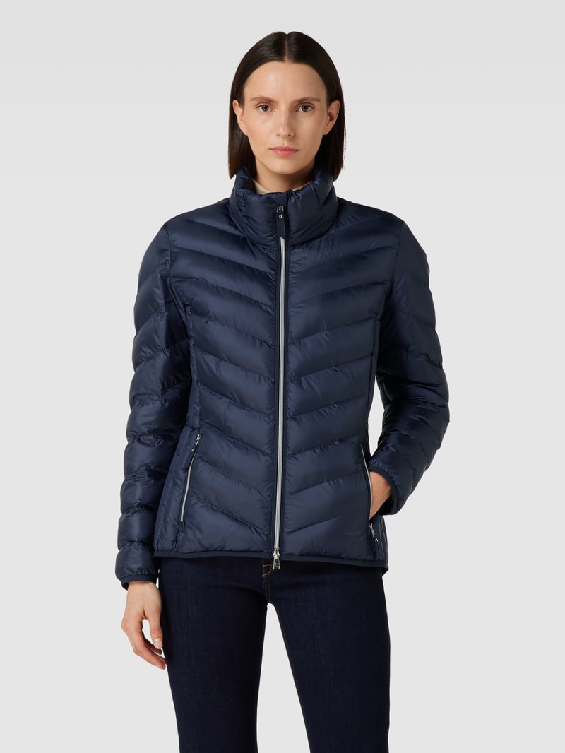 Steppjacke mit Stehkragen Modell 'Bern' in marineblau