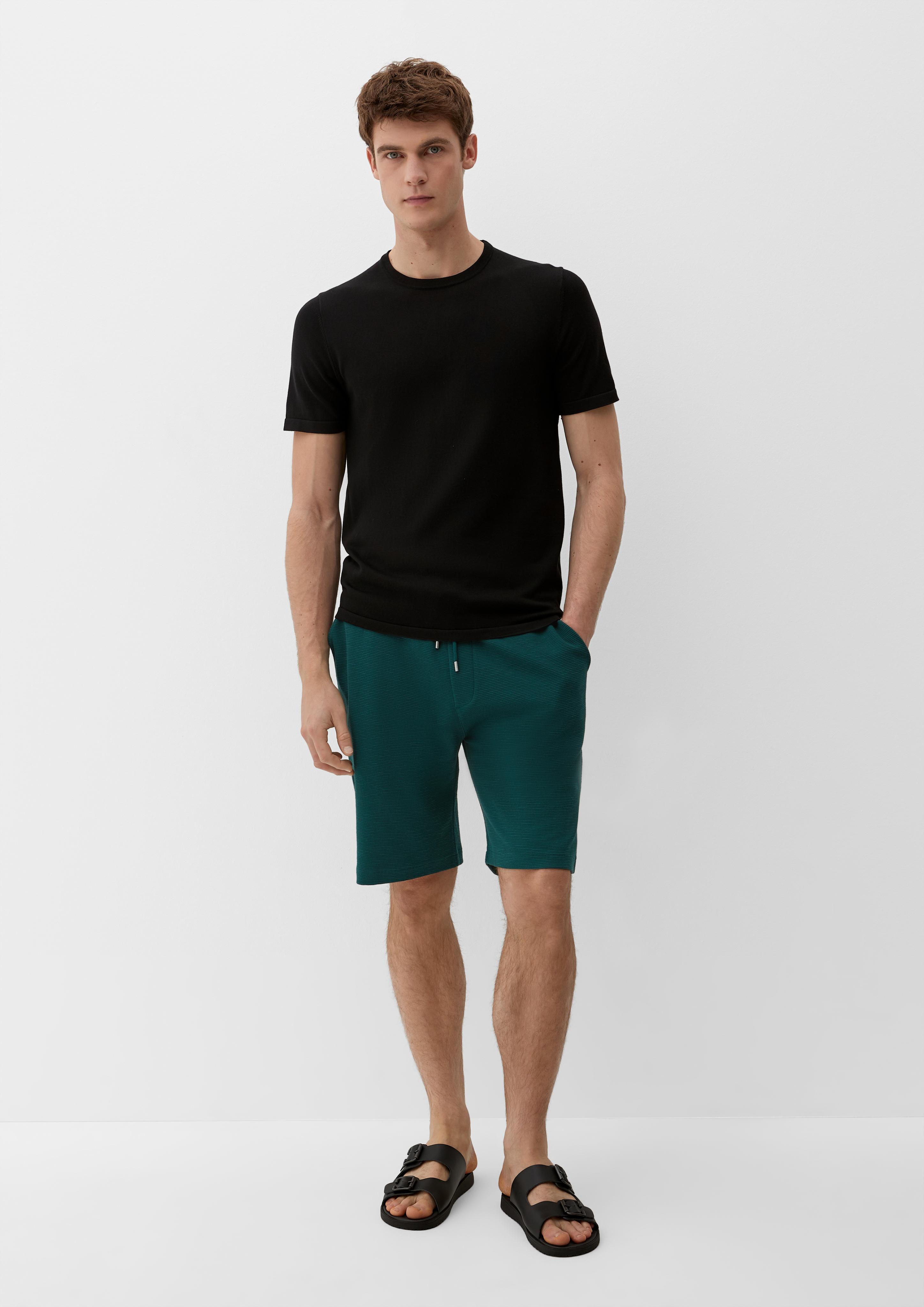 Relaxed: Shorts mit Waffelpiqué-Struktur  2133087-7955