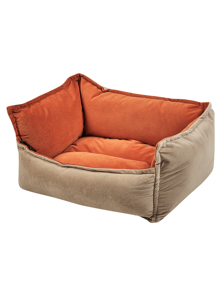 Beliani Tierbett IZMIR in Beige/Orange - (W) 50 x (H) 18 x (L) 35 cm günstig kaufen onesize