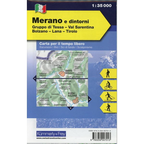 KuF Italien Outdoorkarte 02 Meran und Umgebung 1 : 35.000 - Wanderkarte