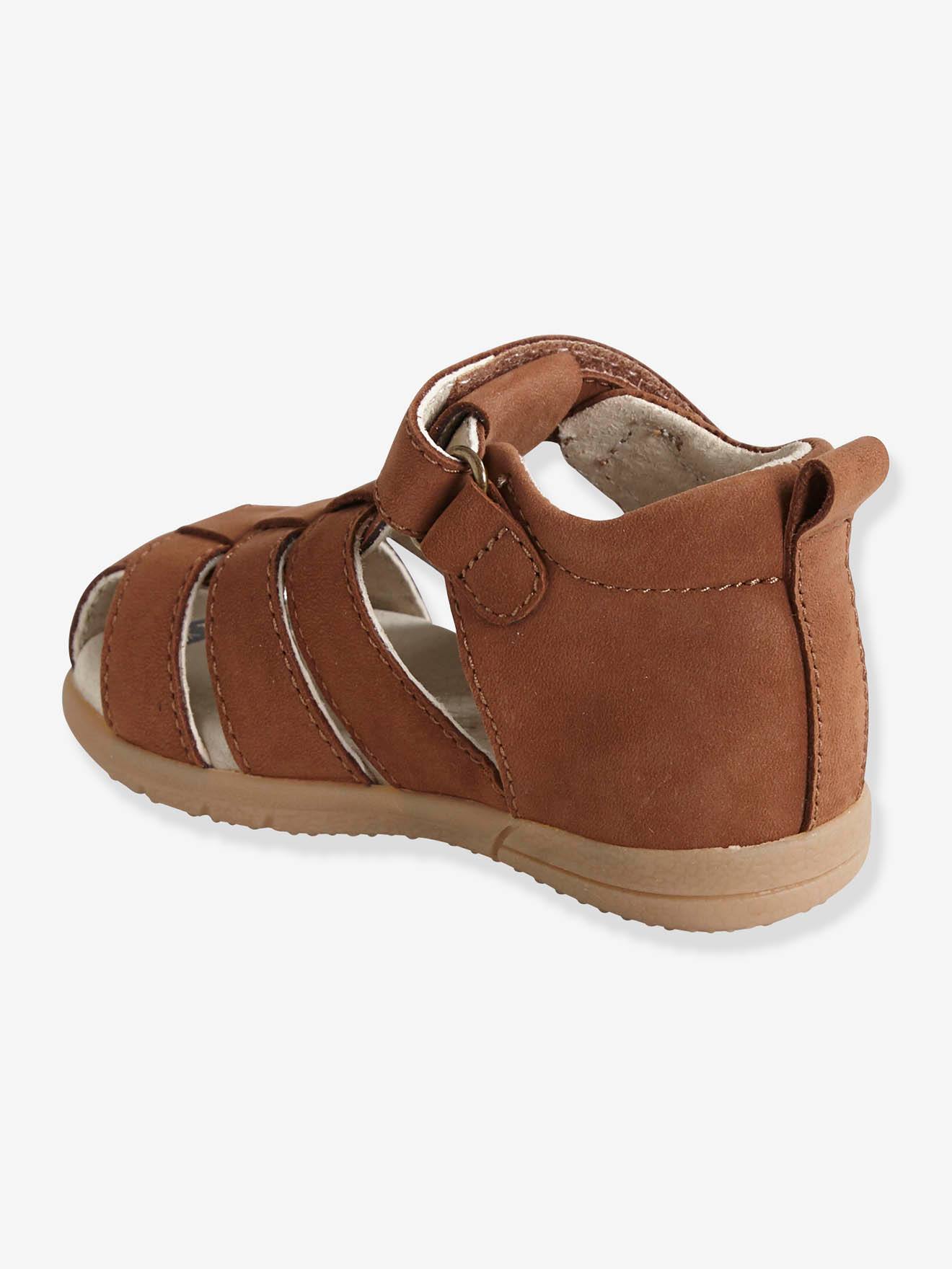 Vertbaudet Jungen Baby Lauflern-Sandalen - braun