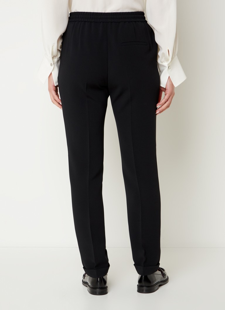Pantaloni HUGO BOSS Tariyanah Stretch Slim Fit cu talie medie
