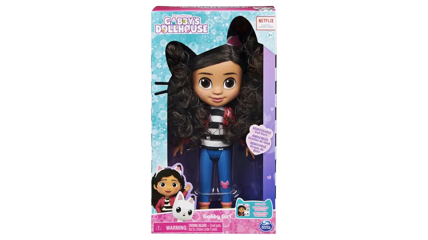 Spin Master Gabby‘s Dollhouse, 20cm große Gabby Girl Puppe, geeignet für Kinder ab 3 Jahren bunt