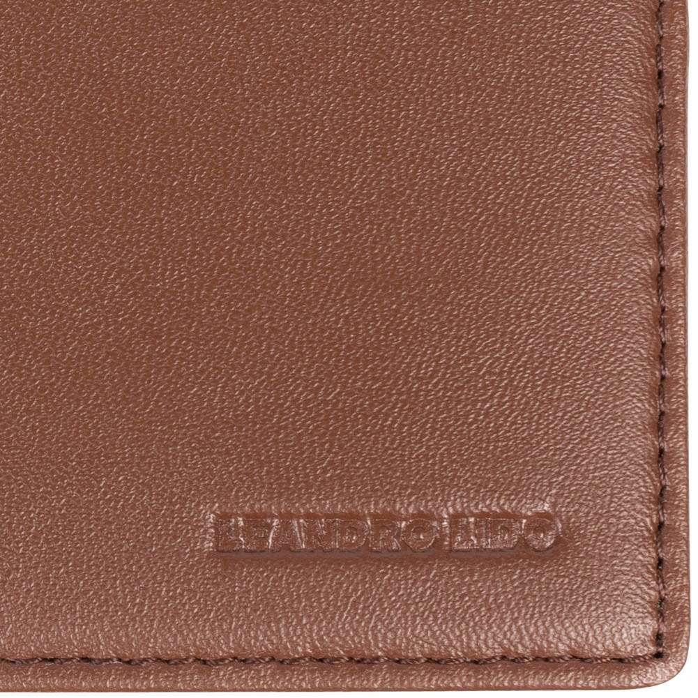 LEANDRO LIDO Classic Brieftasche braun