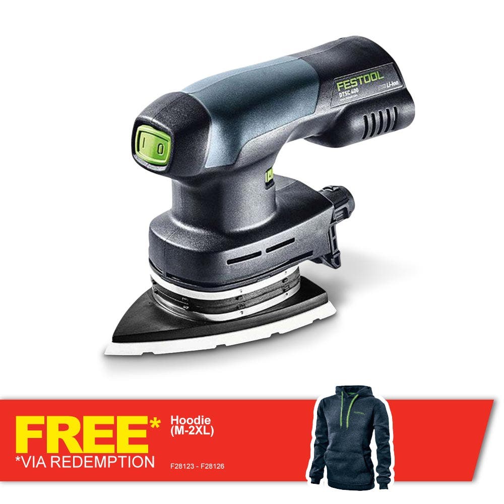 Lixadeira orbital sem escova FESTOOL 18V, 2 x 3,1 Ah, 150 mm, cabeça de ferro 575709
