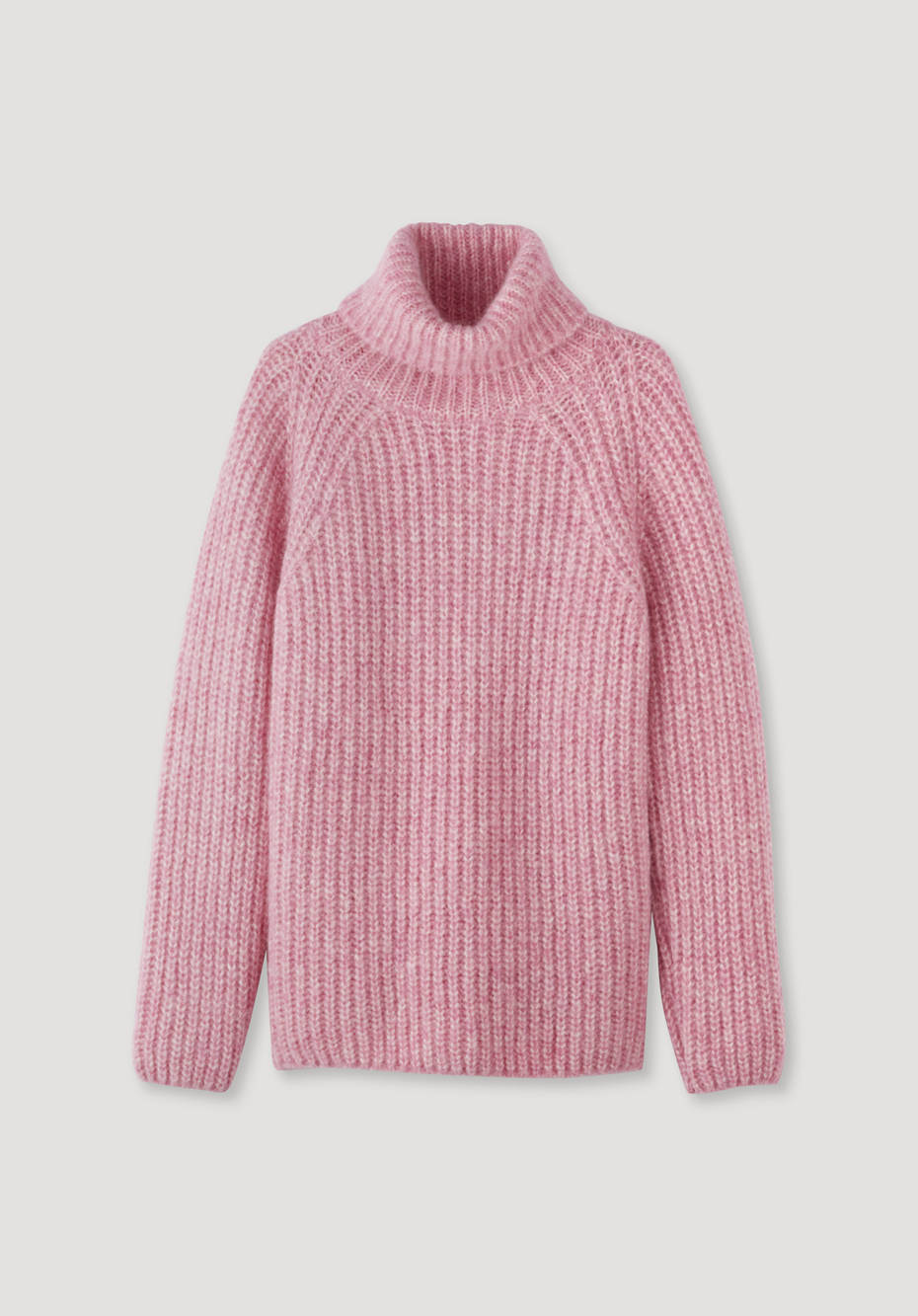 Rollkragenpullover aus Alpaka mit Bio-Baumwolle