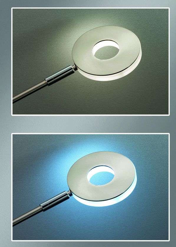 Fischer & Honsel 2-flg LED Fluter Dent-TW Nickel