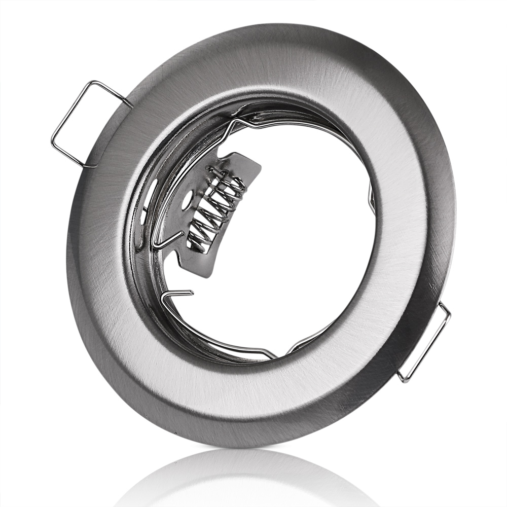 Monzana monzana® Rahmen für Einbauleuchte 10er-Set Silber glänzend
