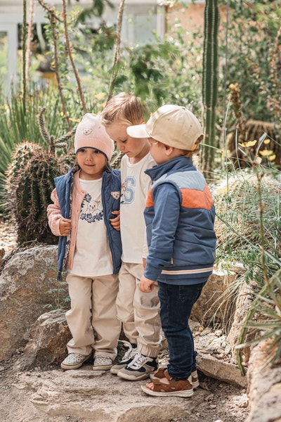 Fleecejacke, mittelblau für Jungs
