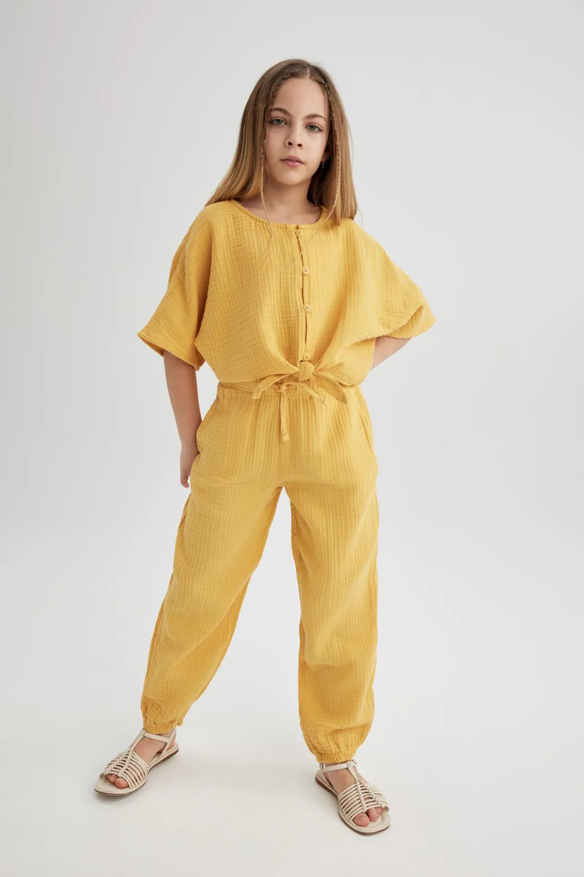 DeFacto  Hose aus Fallschirmbaumwolle für Mädchen B5044A824SM