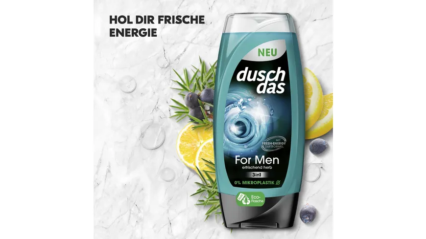 Duschdas Duschgel For Men 3in1 225 ml