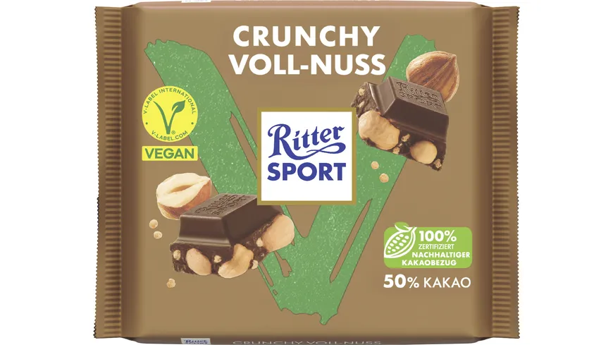 Ritter Sport 100G Crunchy Voll-Nuss Tafel 100 g