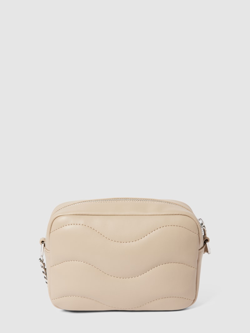 Handtasche mit Steppnähten Modell 'Lizzie' in sand