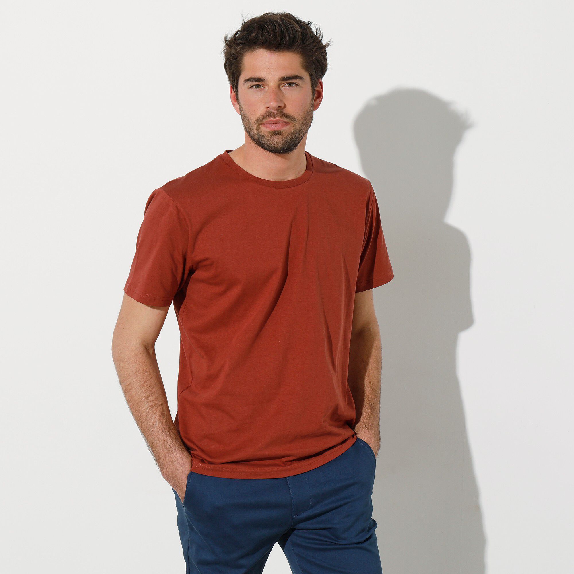 T-shirt col rond manches courtes