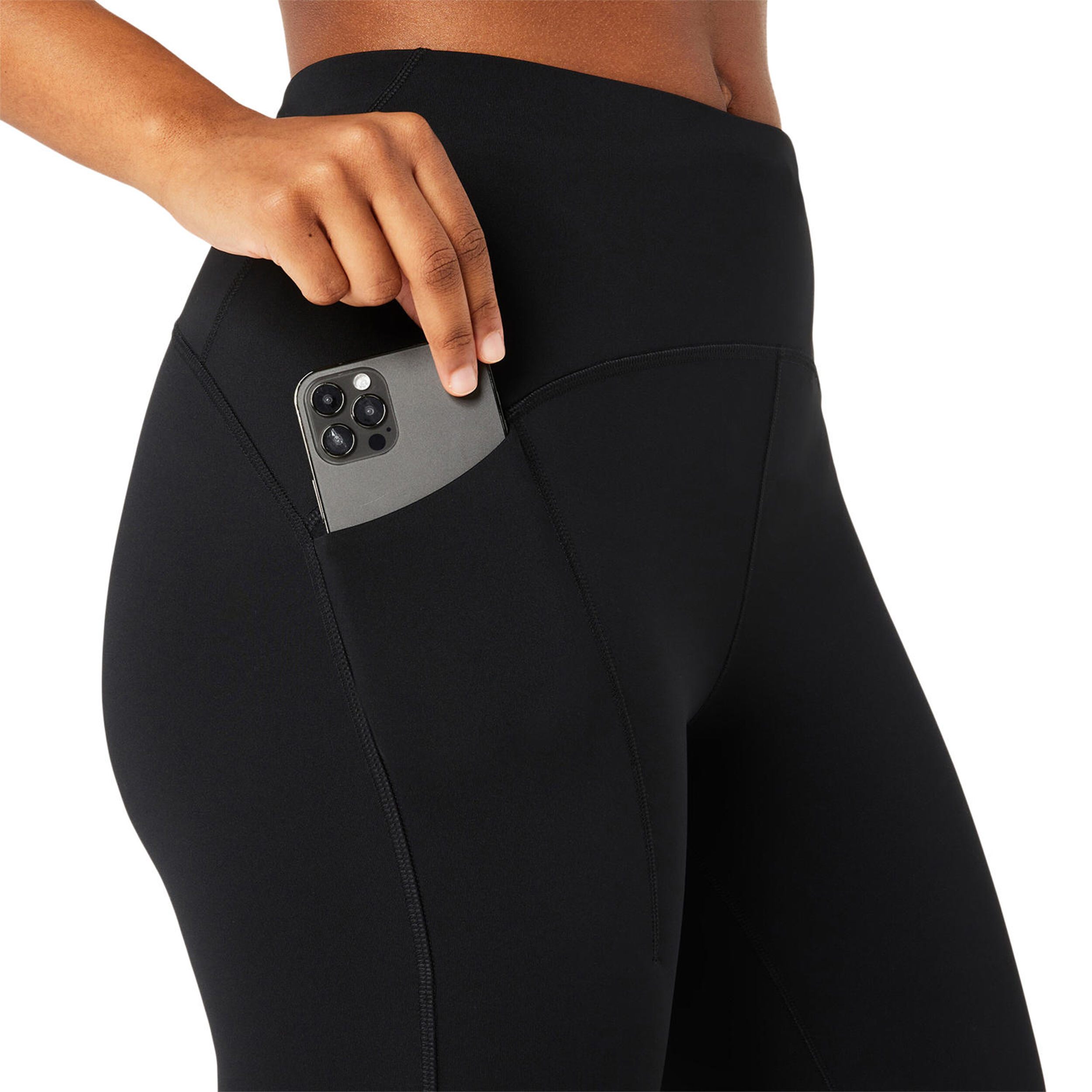 Road High Waist 8 Inch Short Lauftight Damen - Schwarz