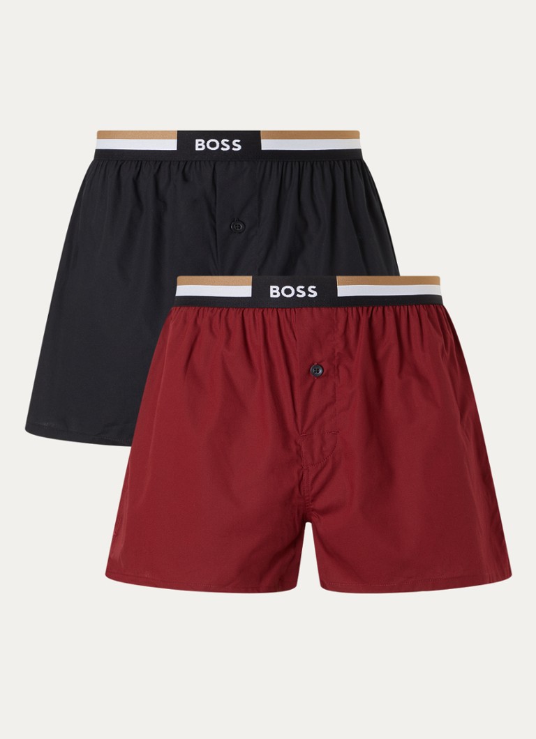 Lot de 2 boxers HUGO BOSS avec ceinture logotée