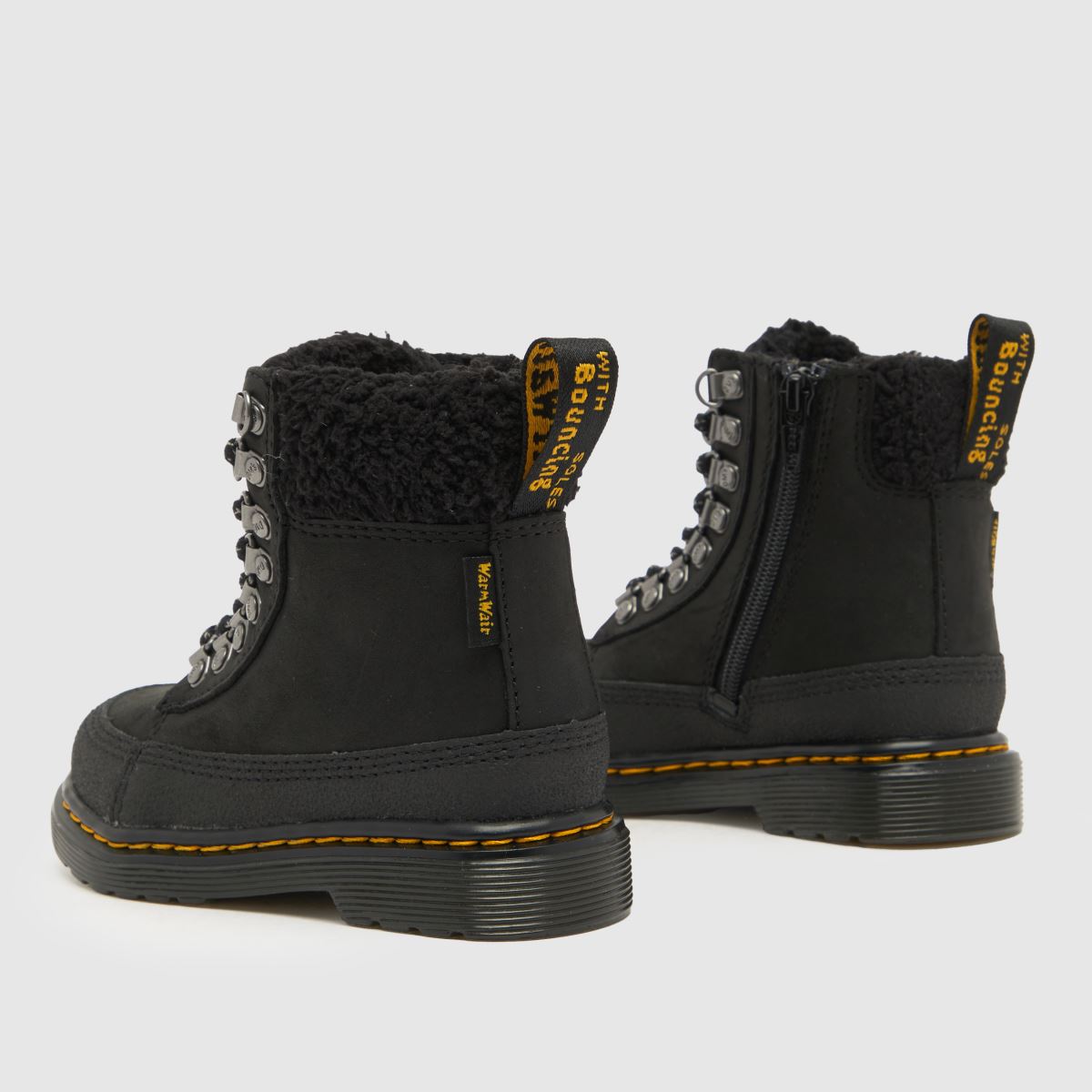 Dr. Martens fekete 1460 galléros kisgyermek csizma