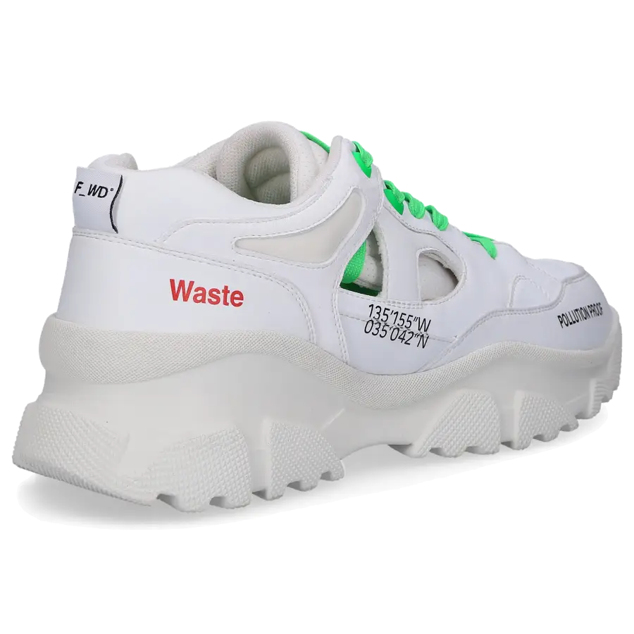 F_WD - Sneaker low FWS340 Eco Nappaleder Logo weiß - weiß