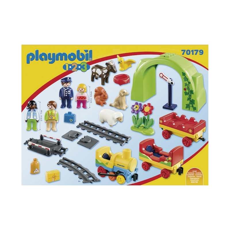 70179 Train avec passagers et circuit Playmobil 1.2.3