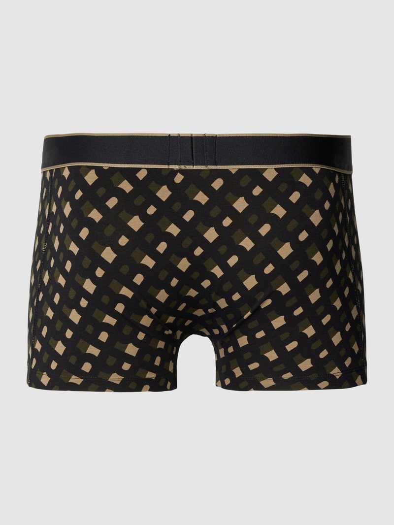 Trunks mit Logo-Muster in camel