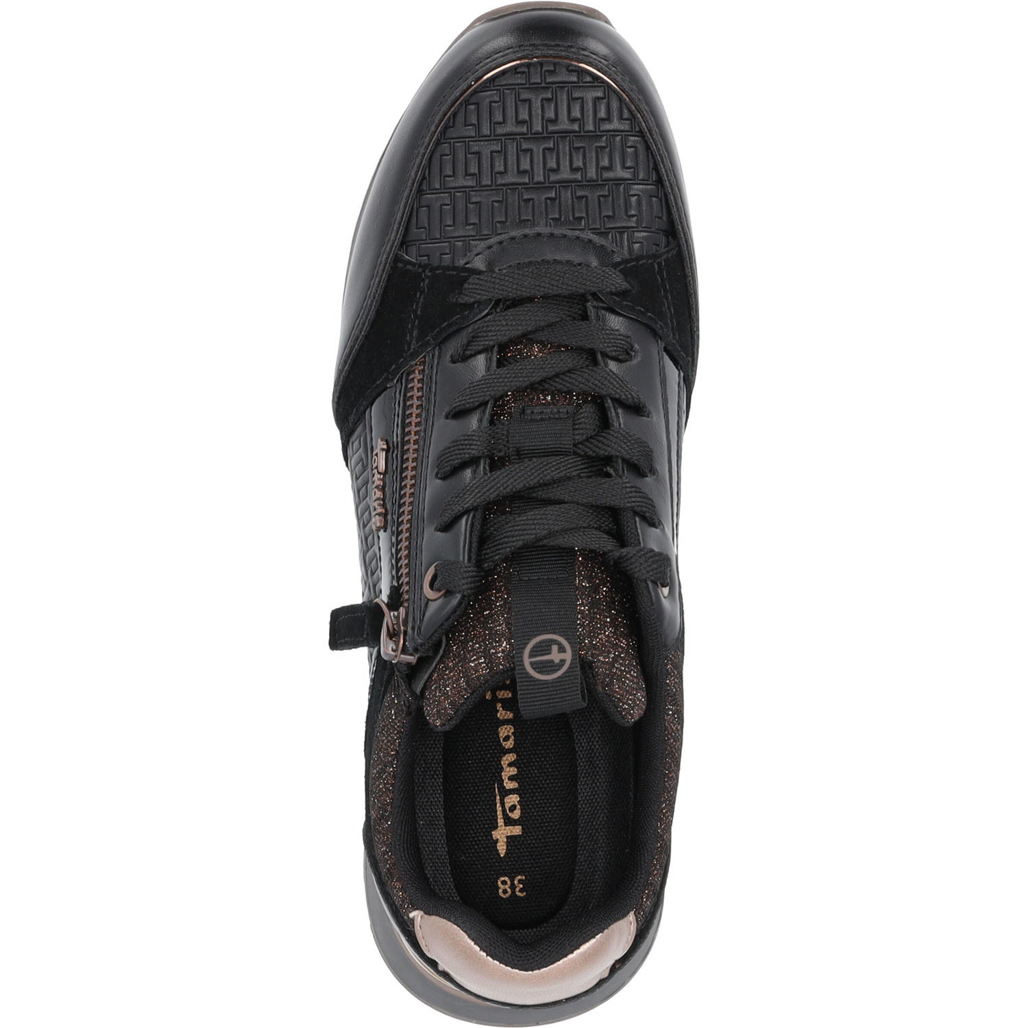 Tamaris 23726-41, Schnürschuhe, Damen, Schwarz
