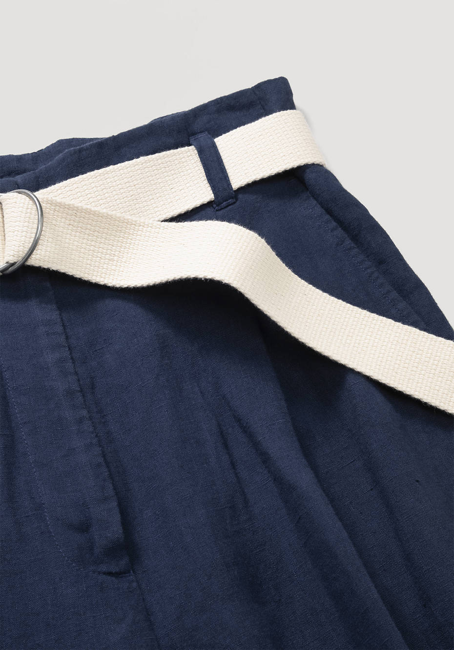 Hose High Waist aus reinem Bio-Leinen