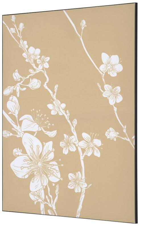 SHOWDOWN Textile Wanddekoration Japanische Kirschblüte Mehrfarbig Aluminium