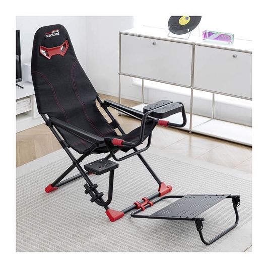 Scaun simulator de curse AMSTRAD AMS-RACING-SIM – negru