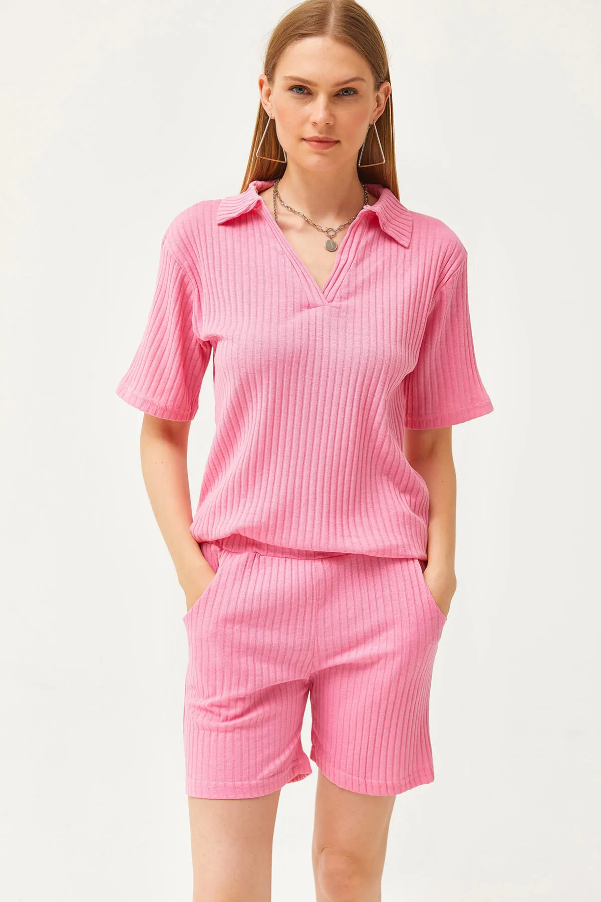 Olalook  Zweiteiler - Rosa - Oversized