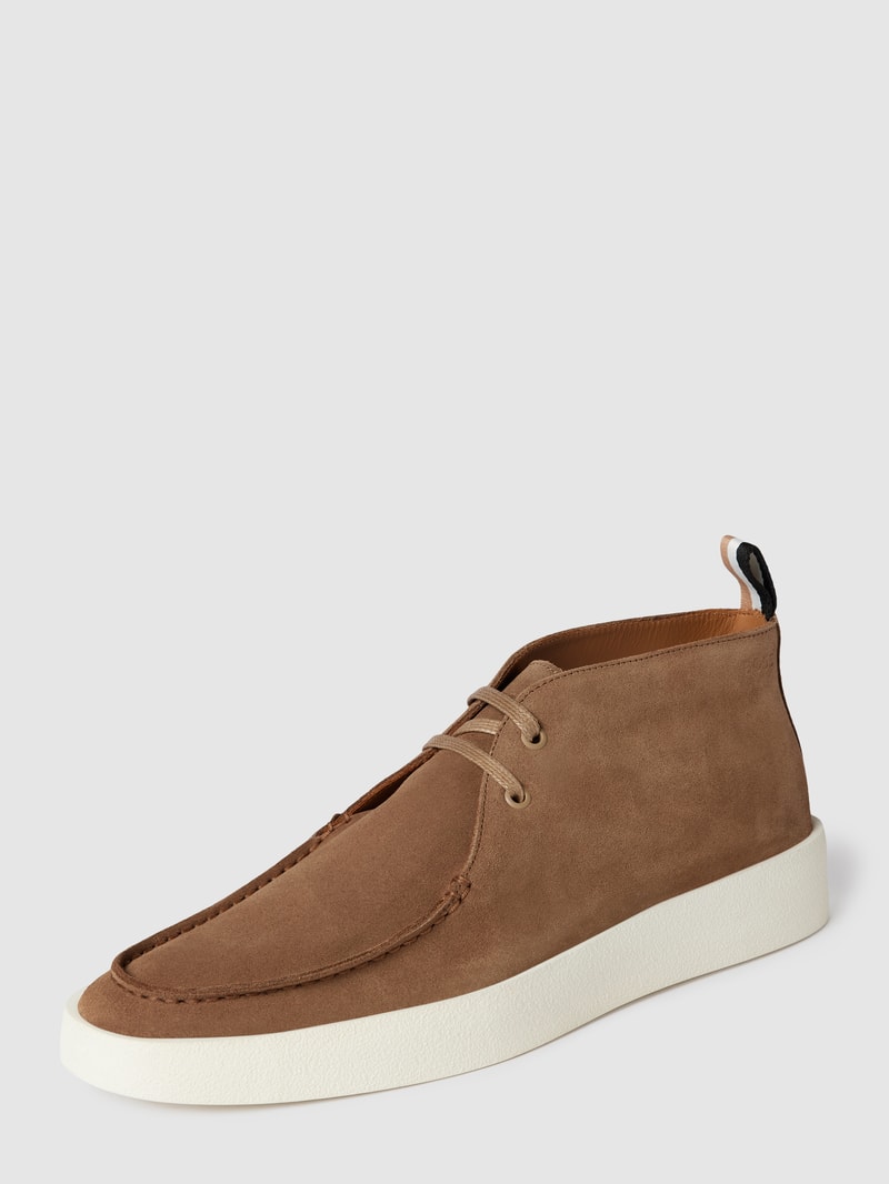 Herren Halbschuhe aus echtem Leder mit Schnürung Modell 'Clay' in sand