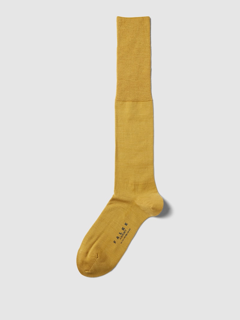 Socken mit elastischem Rippenbündchen Modell 'AIRPORT' in messing