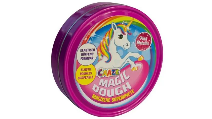 CRAZE - Magic Dough - Magische Superknete Einhorn Edition, sortiert 80 g