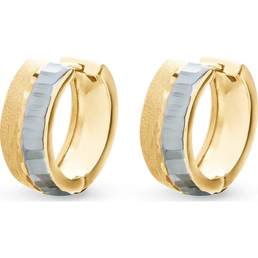 FAVS Créoles 375 Or jaune Boucles d'oreilles
