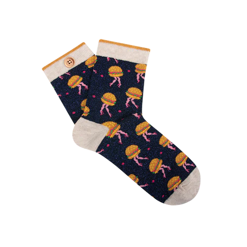 Solene & Baptist Socks - Navy Blue