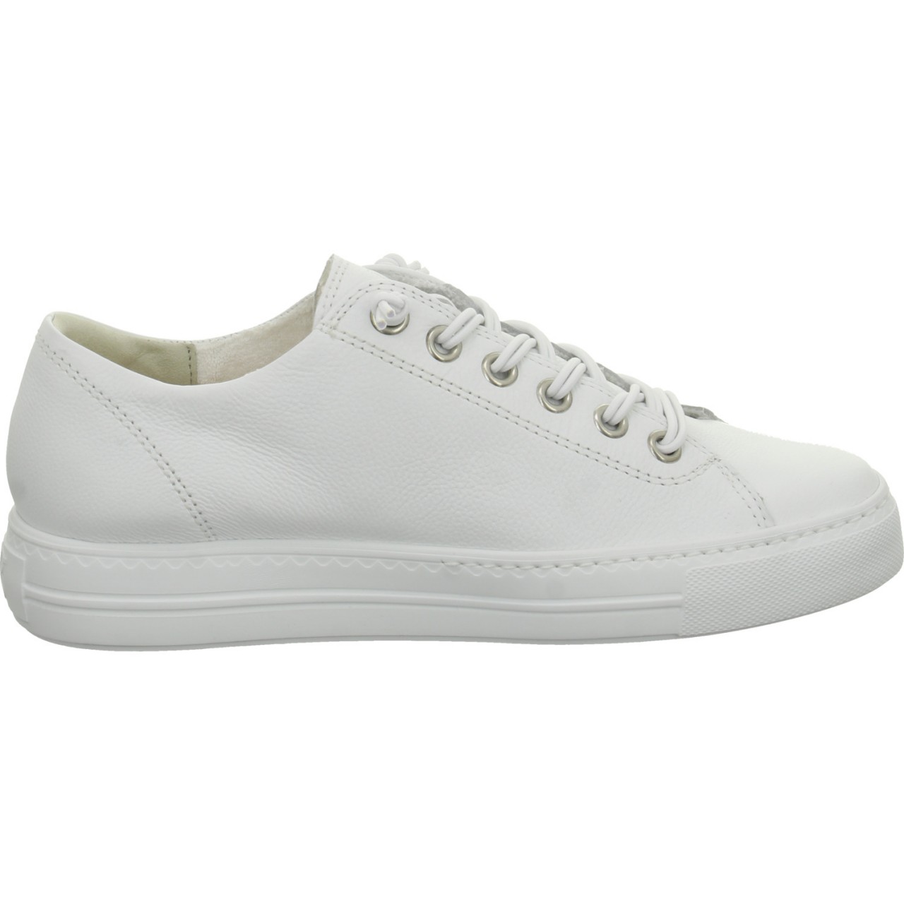 PAUL GREEN Komfort Schnürer weiss white/silver