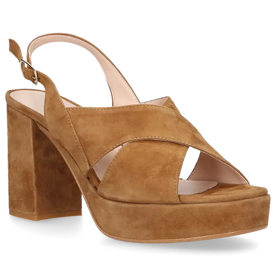 Sgamo - Sandalen 574 Veloursleder - braun