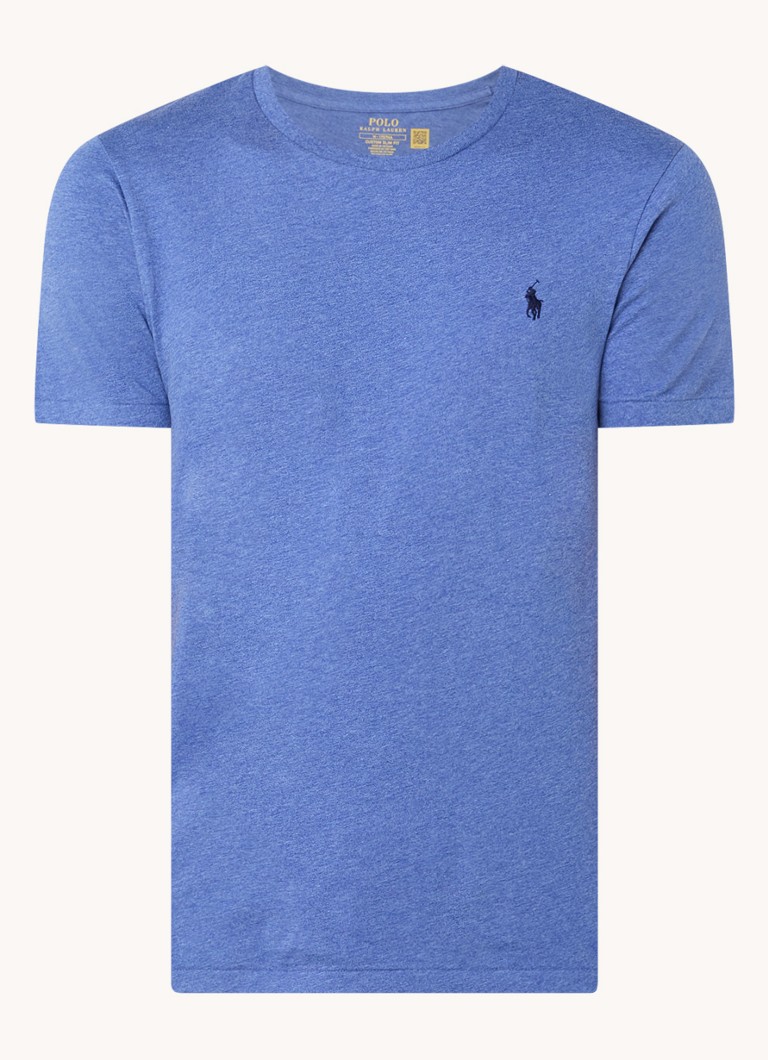 Ralph Lauren  Custom slim fit T-shirt met logoborduring