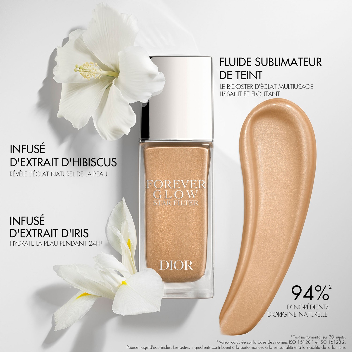 DIOR Glow Star Filter - sejas toni uzlabojošs fluīds - daudzfunkcionāls izgaismotājs