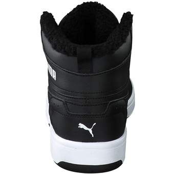 PUMA Rebound JOY Fur Sneaker in schwarz