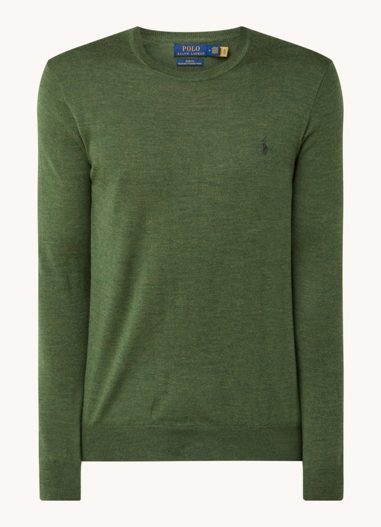 Ralph Lauren Fine-knit wool pullover with logo